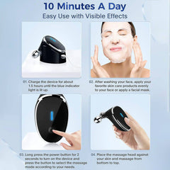 Microcurrent- Facial- Device Micro Current Face Massager Roller (1 Pc) - Superior eMart