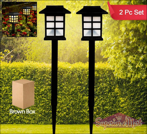Solar Garden Lights Outdoor Waterproof 2 Pc - Superior eMart