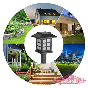 Solar Garden Lights Outdoor Waterproof 2 Pc - Superior eMart
