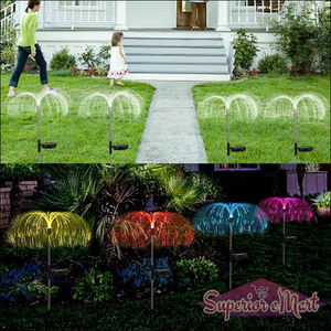 Solar Garden Lights Waterproof 2 Pc - Superior eMart