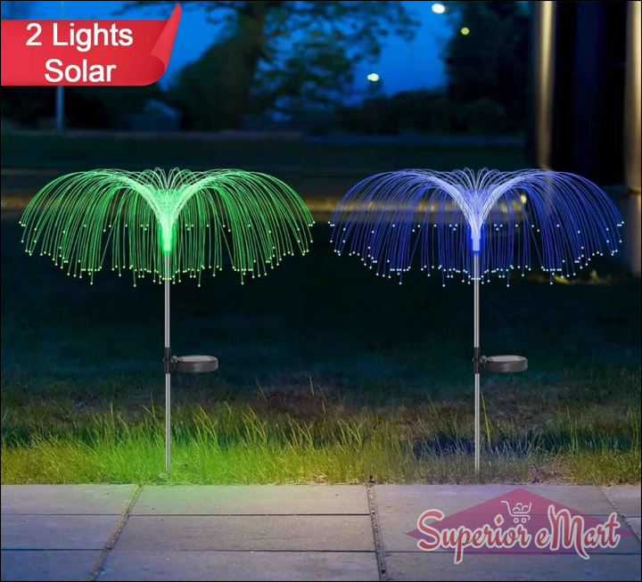 Solar Garden Lights Waterproof 2 Pc - Superior eMart