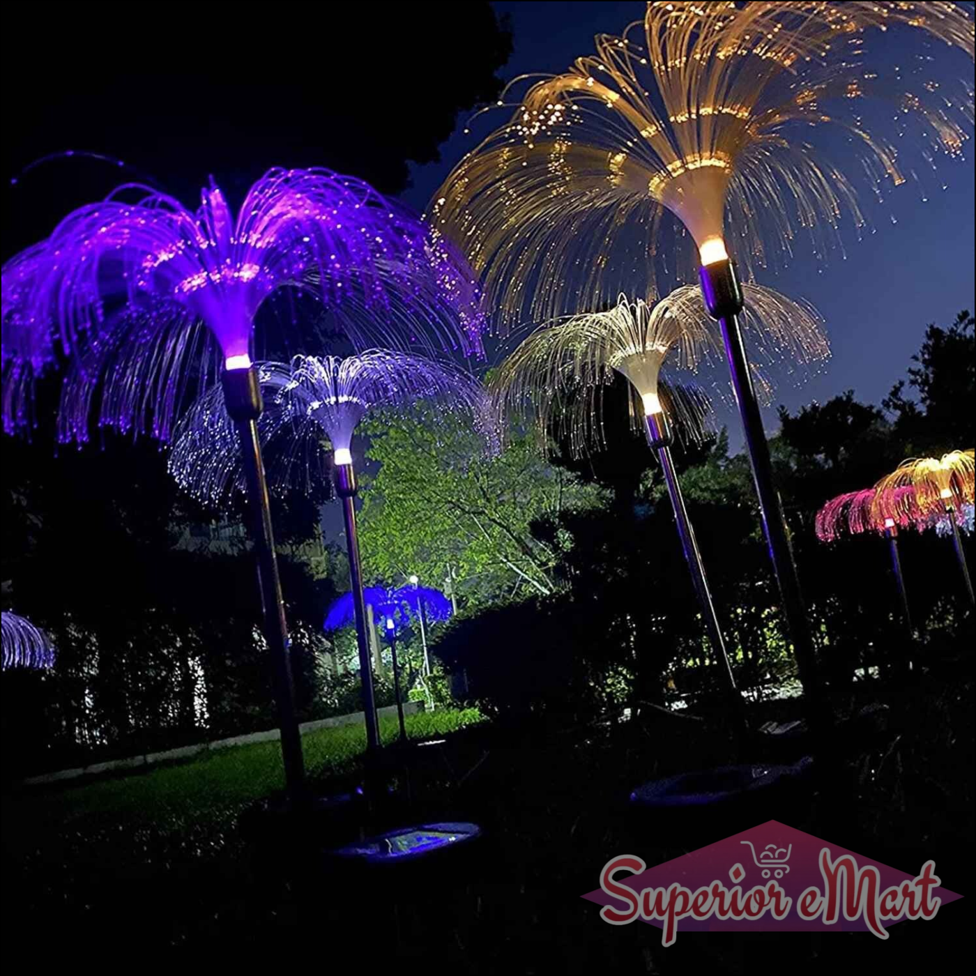 Solar Garden Lights Waterproof 2 Pc - Superior eMart