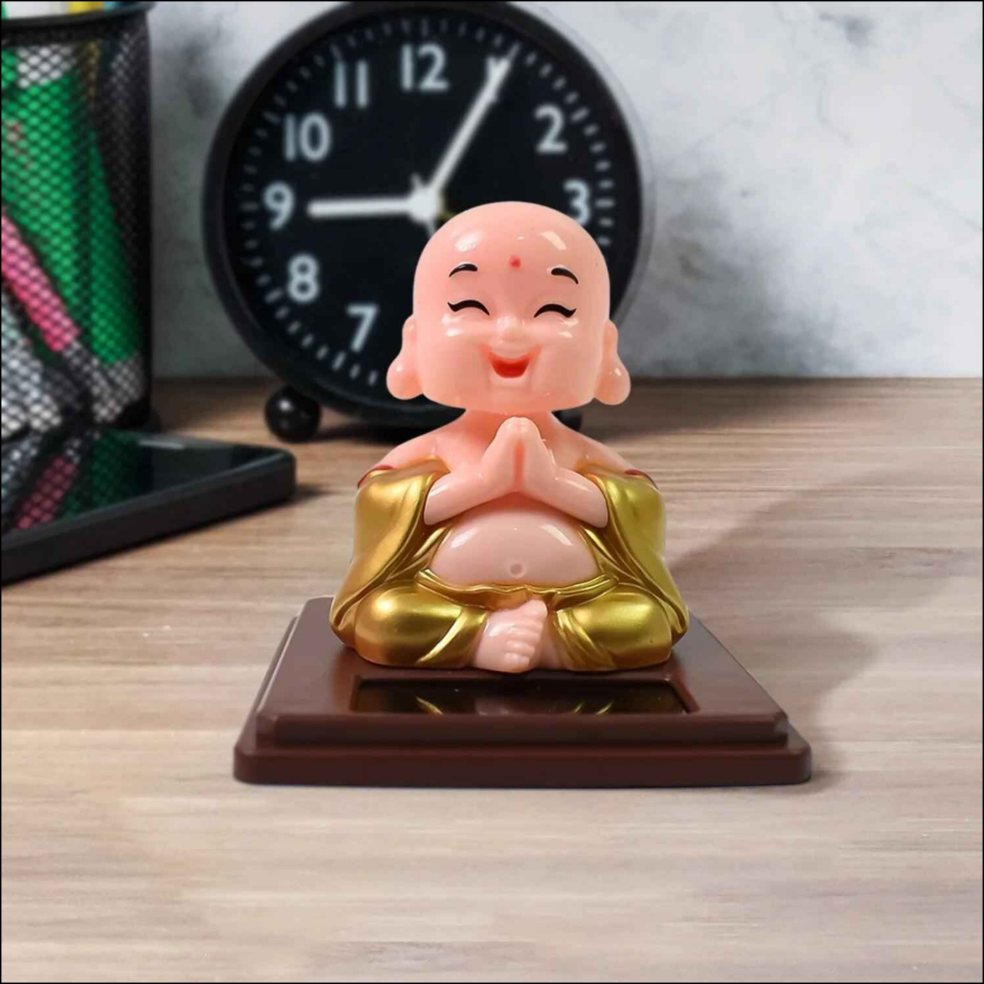 Solar Powered Buddha Car Ornament - Superior eMart