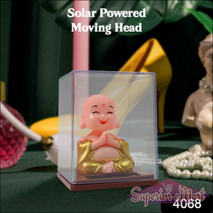 Solar Powered Buddha Car Ornament - Superior eMart