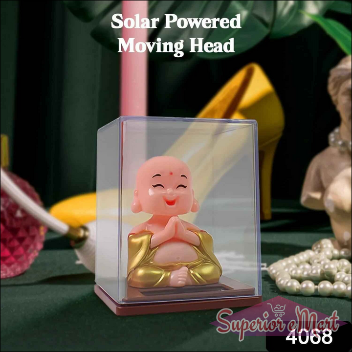 Solar Powered Buddha Car Ornament - Superior eMart