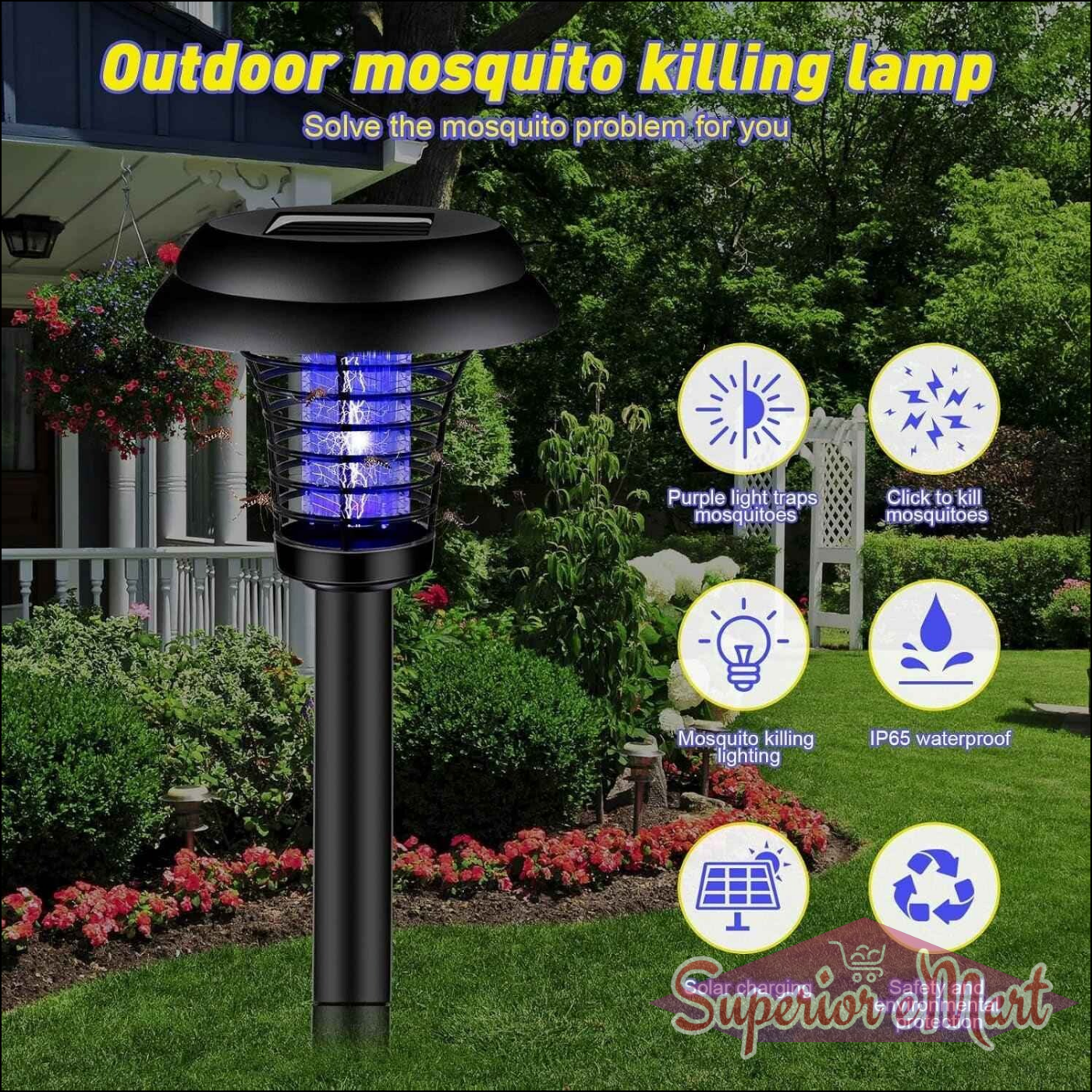 Solar Powered Mosquito Trap 1 Pc