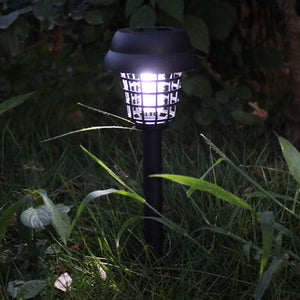 Solar powered mosquito trap designed for outdoor use with a sleek lantern design and effective insect trapping