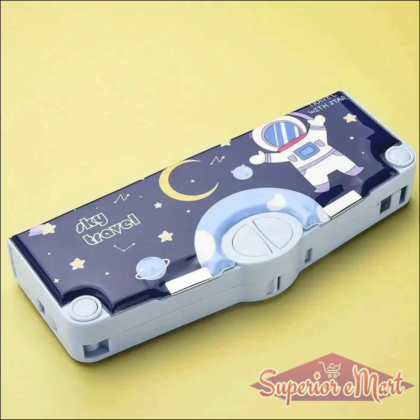 Space Theme Pencil Box for Kids