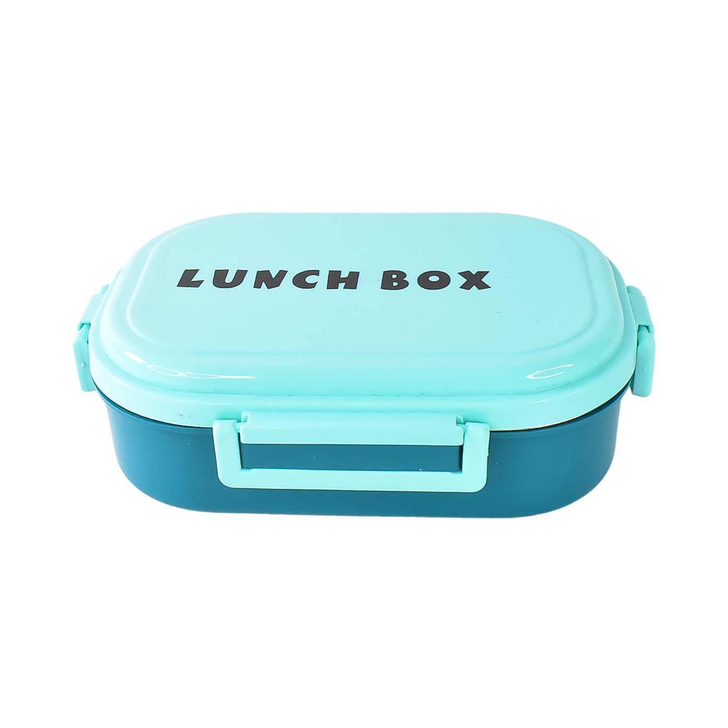 Superior eMart 3 in 1 lunch box with spoon in teal and blue compact design