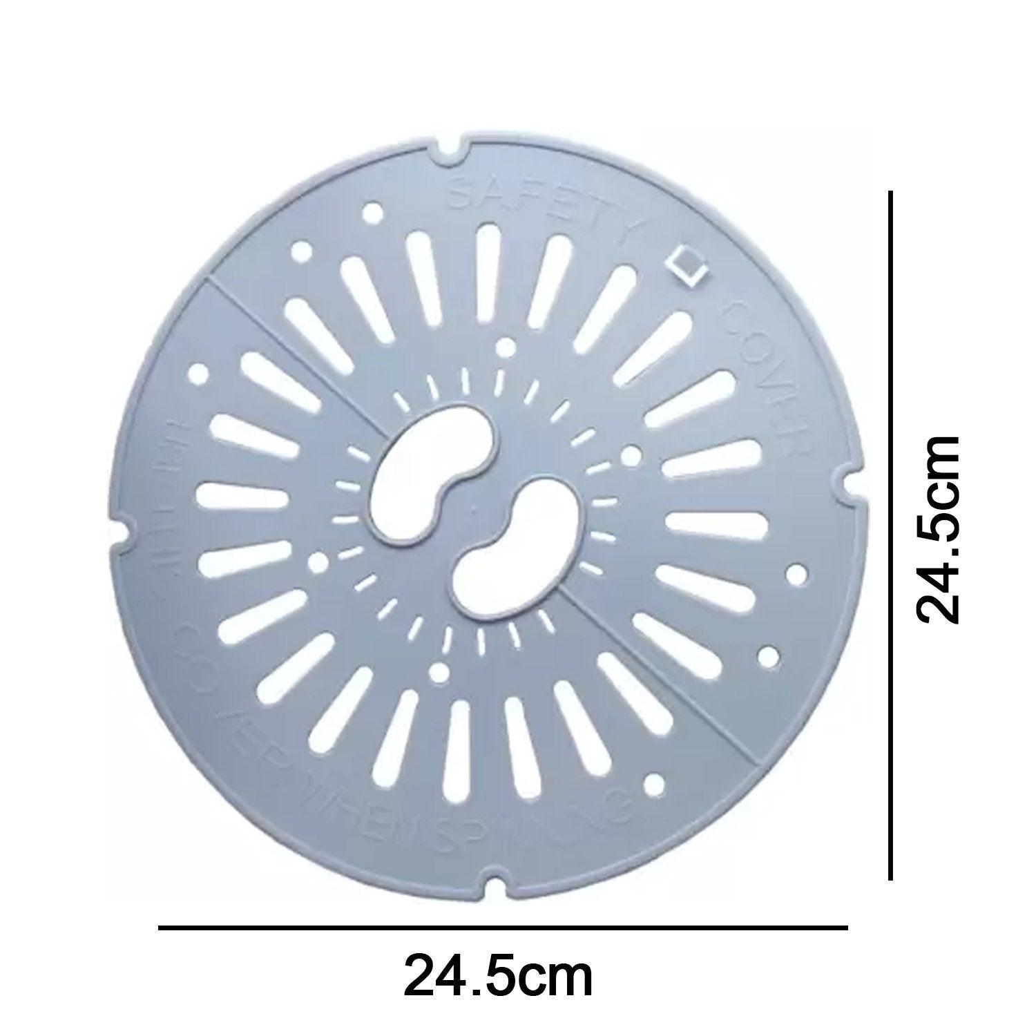 Spin cap safety cover designed for home use, measuring 24.5cm in diameter for optimal protection
