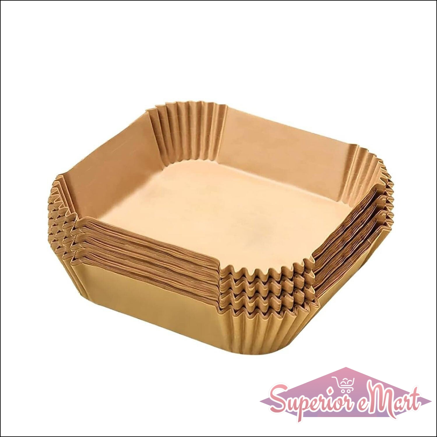 Set of square air fryer liner disposable made from eco-friendly materials for easy cooking and cleanup
