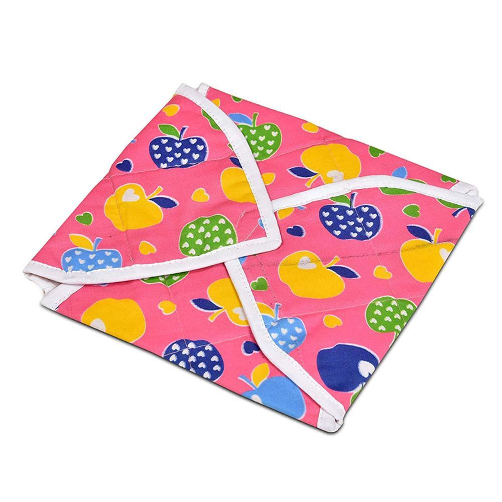Colorful square rotichapati cover with fruit patterns for kitchen use and food storage
