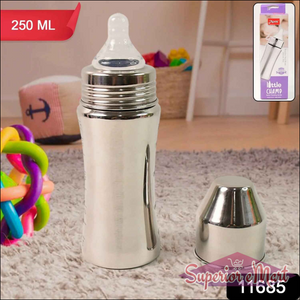 Stainless Steel Baby Feeding Bottle 250ML - Superior eMart