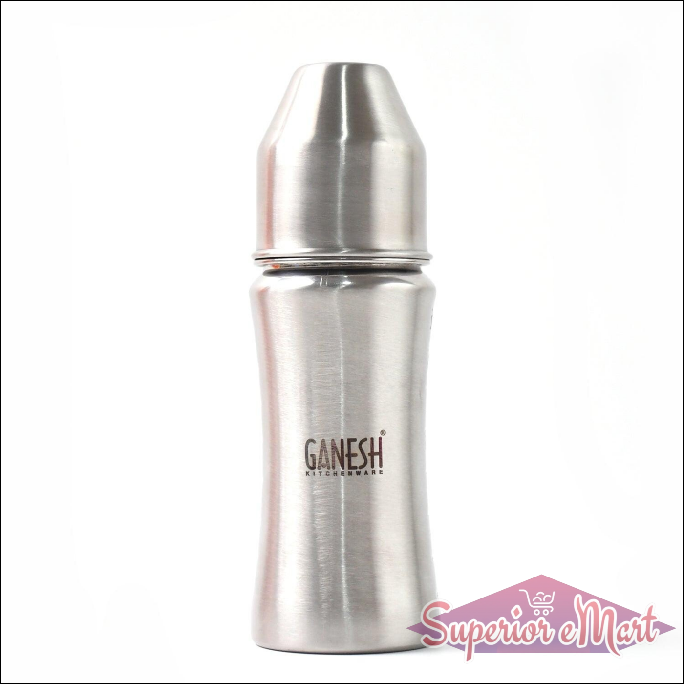 Superior eMart stainless steel baby milk bottle for safe and durable feeding