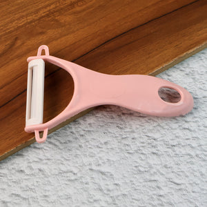 Ergonomic pink vegetable peeler with stainless steel blade vegetable peeler for easy peeling