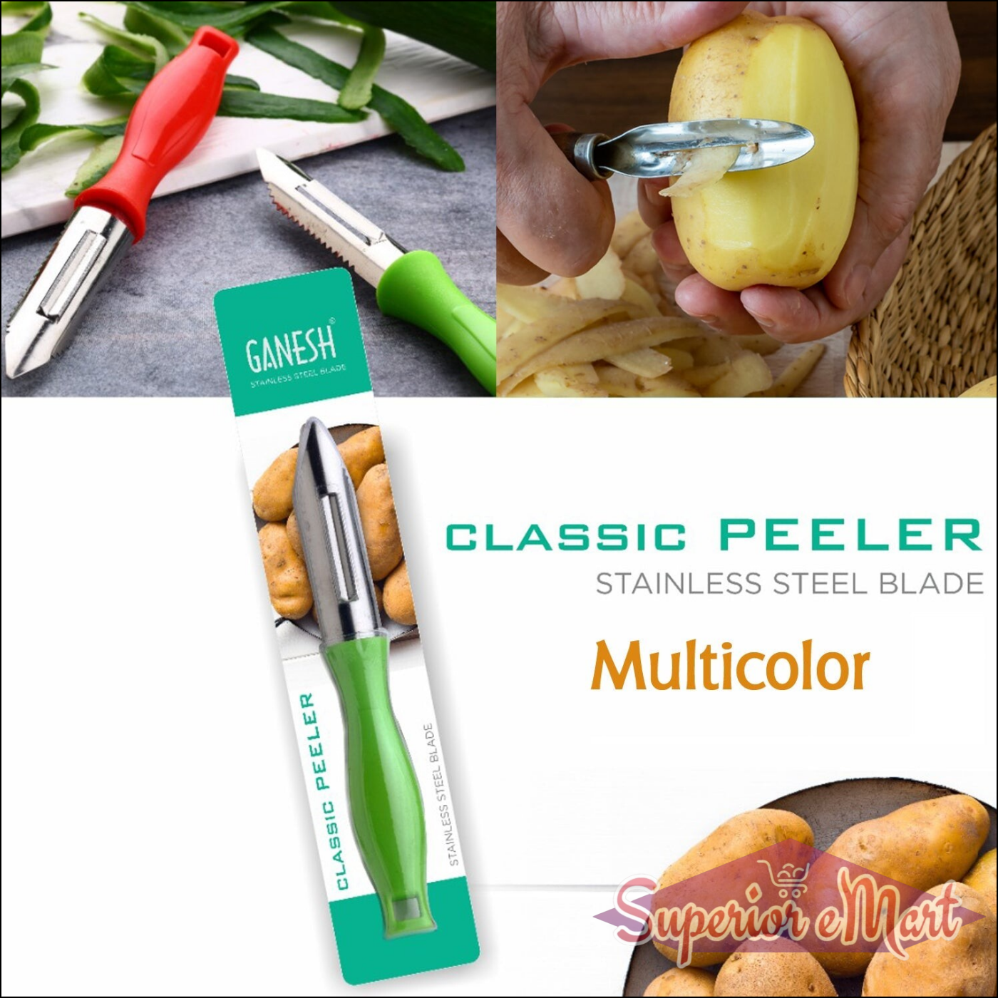 Stainless Steel Classic Peeler - Superior eMart