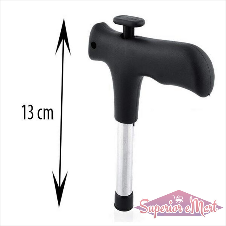 Stainless steel coconut opener with ergonomic handle design for easy use in home and kitchen