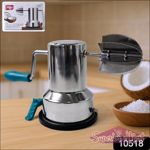 Stainless Steel Coconut Scraper With Vacuum Base (1 Pc) - Superior eMart