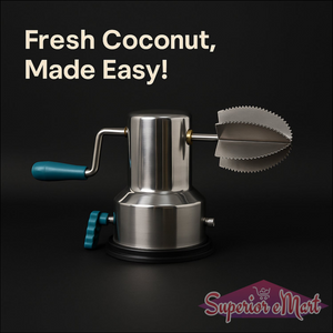 Stainless Steel Coconut Scraper With Vacuum Base (1 Pc) - Superior eMart