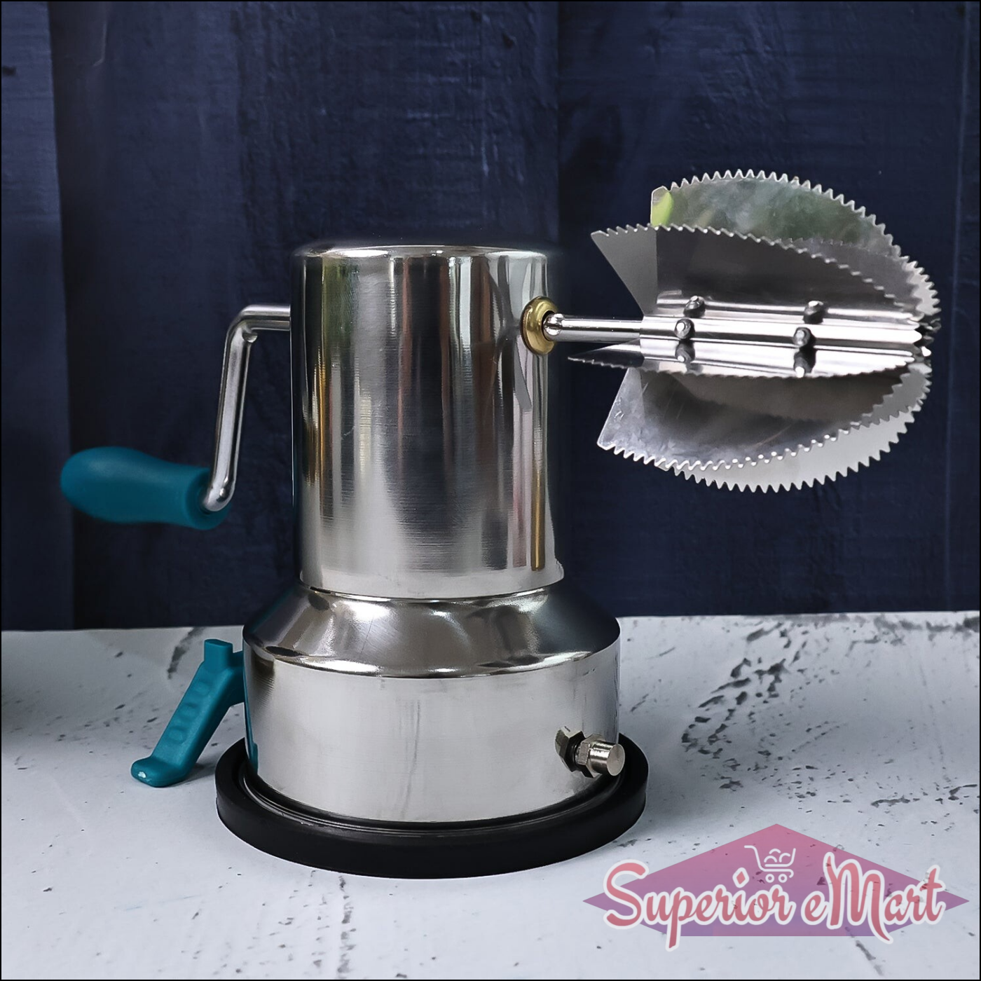 Stainless Steel Coconut Scraper With Vacuum Base (1 Pc) - Superior eMart