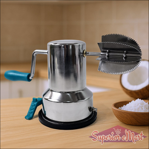 Stainless Steel Coconut Scraper With Vacuum Base (1 Pc) - Superior eMart