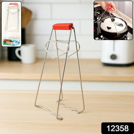 Stainless steel dish gripper tongs with ergonomic handle for safe and easy food handling in the kitchen