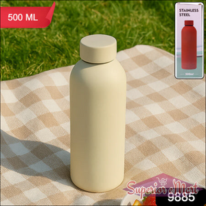 Stainless Steel Double Wall Vacuum-insulated Drink Water Bottle (Mix Color  500 Ml Approx) - Superior eMart