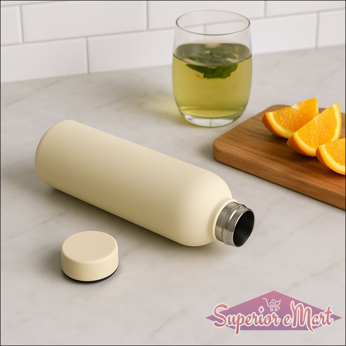 Stainless Steel Double Wall Vacuum-insulated Drink Water Bottle (Mix Color  500 Ml Approx) - Superior eMart