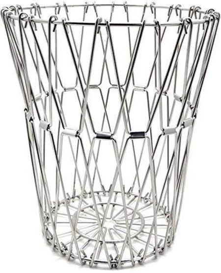 Stylish stainless steel fruit basket for modern kitchen decor and fruit organization