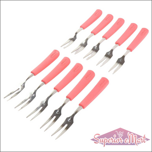 Stainless Steel Fruit Fork 10 Pcs - Superior eMart