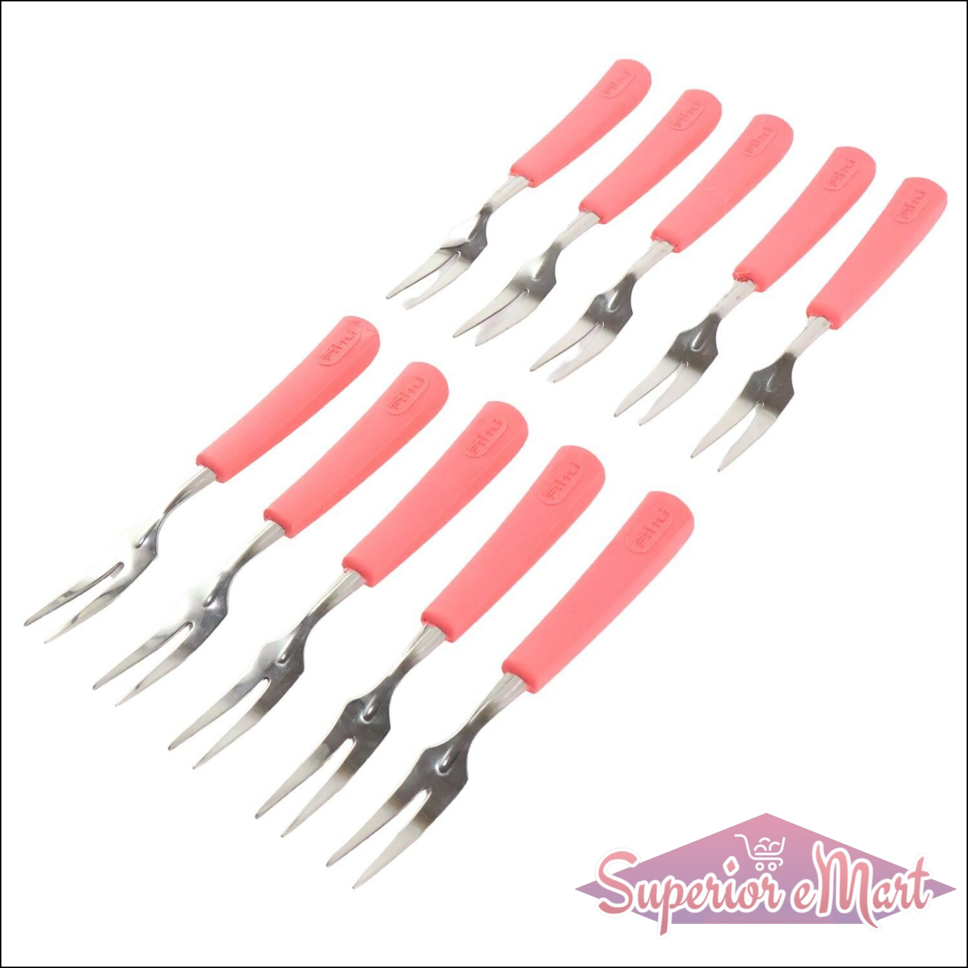Stainless Steel Fruit Fork 10 Pcs - Superior eMart