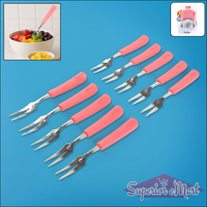 Stainless Steel Fruit Fork 10 Pcs - Superior eMart