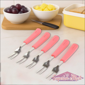 Stainless Steel Fruit Fork 10 Pcs - Superior eMart