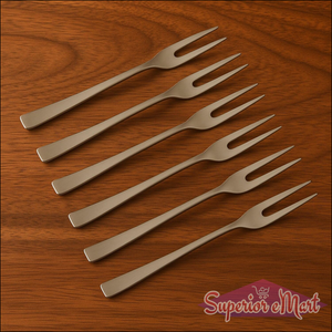 Stainless Steel Fruit Fork Set, 6 Pcs - Superior eMart