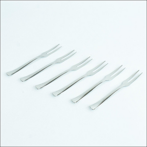 Stainless Steel Fruit Fork Set, 6 Pcs - Superior eMart