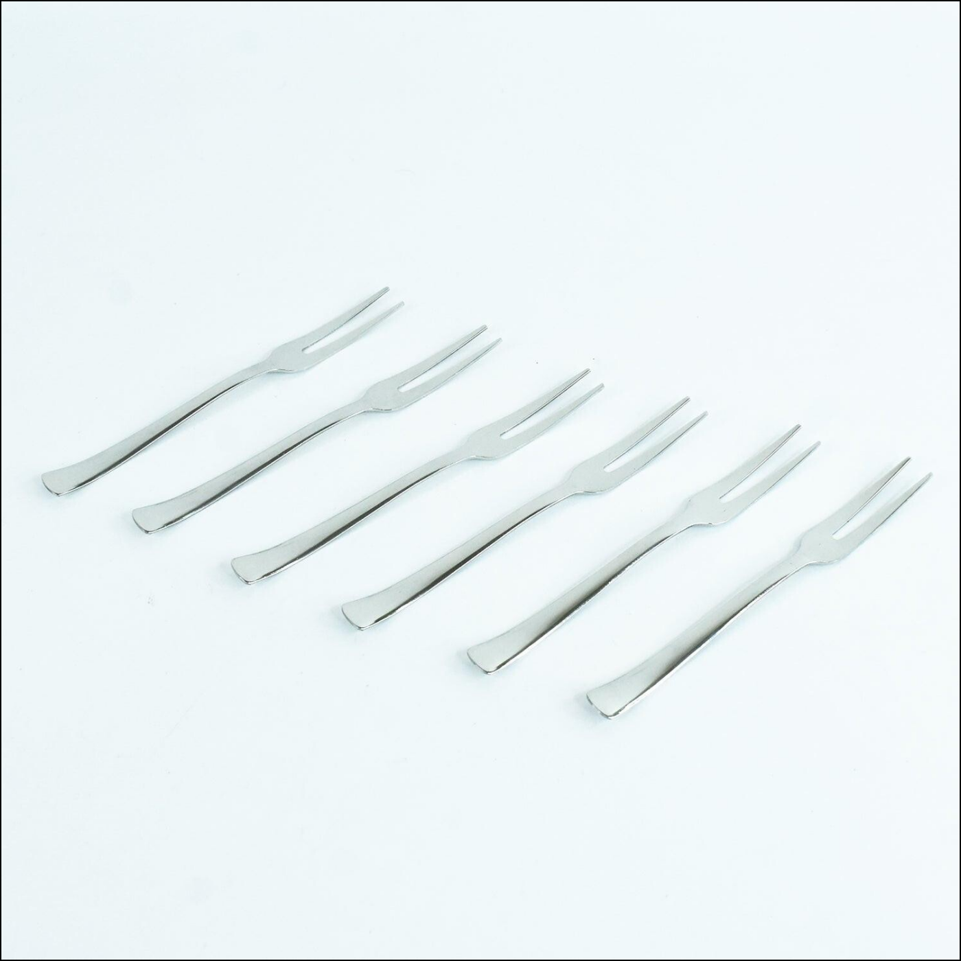 Stainless Steel Fruit Fork Set, 6 Pcs - Superior eMart