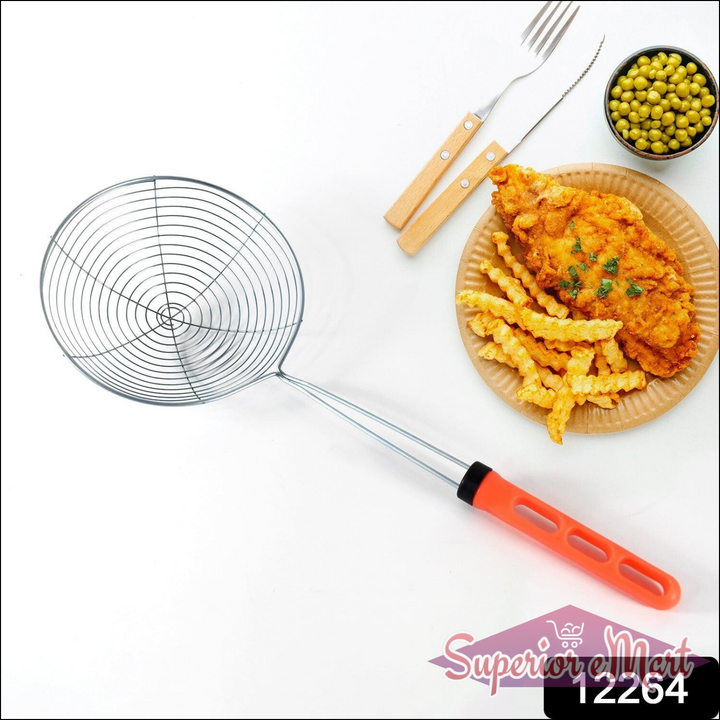 Stainless Steel Fry Strainer with Handle - Superior eMart