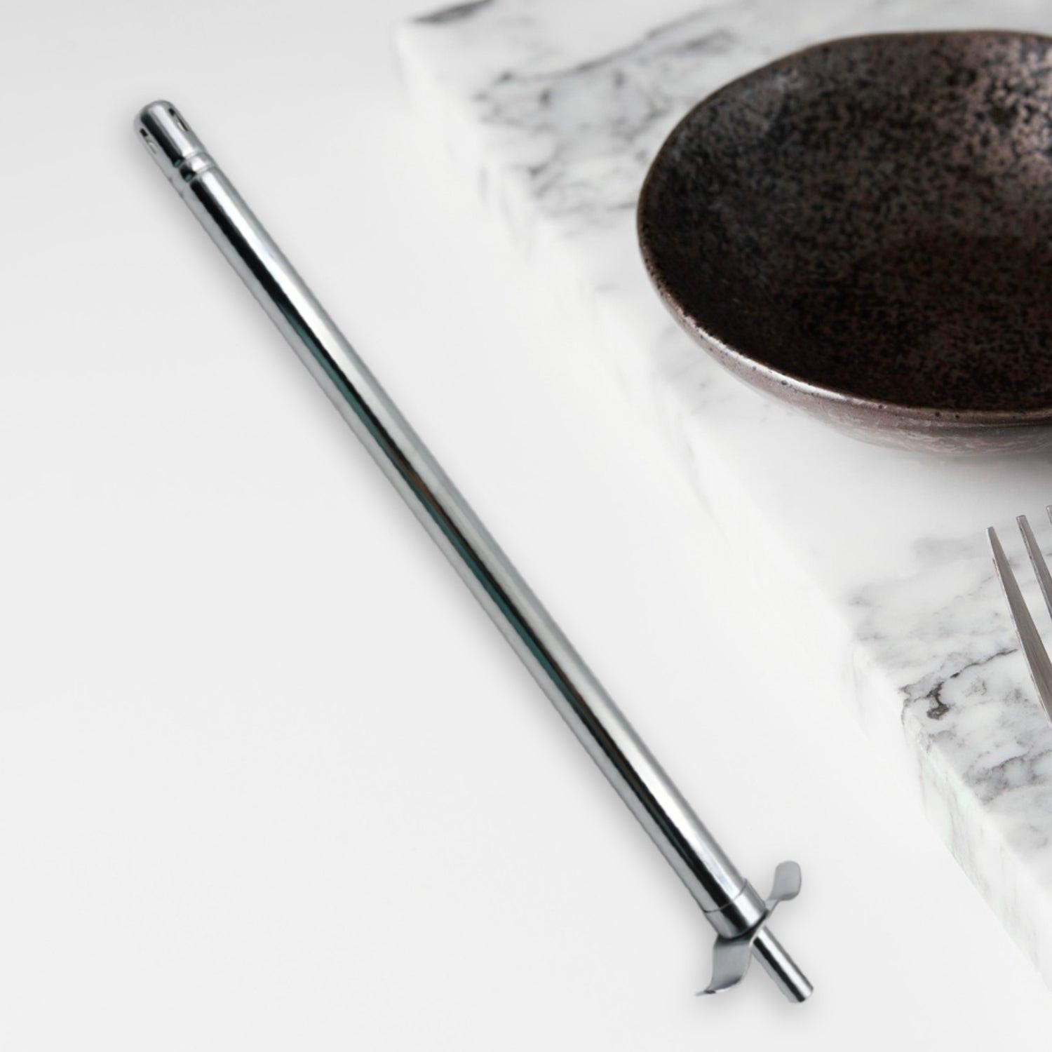 Stainless steel gas lighter for kitchen with a sleek design for easy use and safety