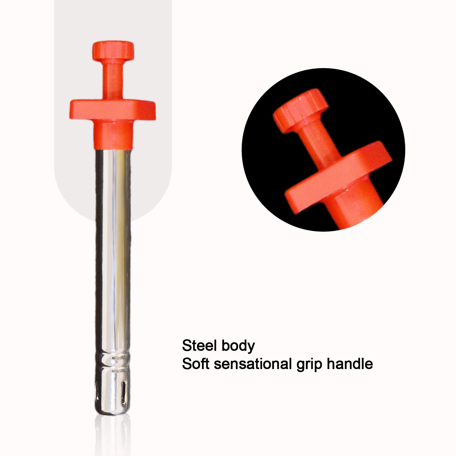 Superior eMart stainless steel gas lighter with steel body and soft grip handle for easy use