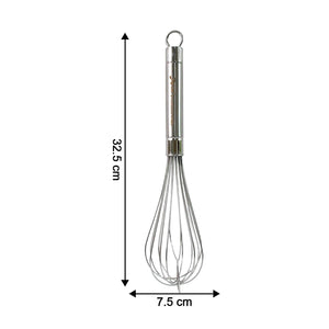 Superior eMart stainless steel hand whisk with ergonomic design and durable construction for kitchen tasks
