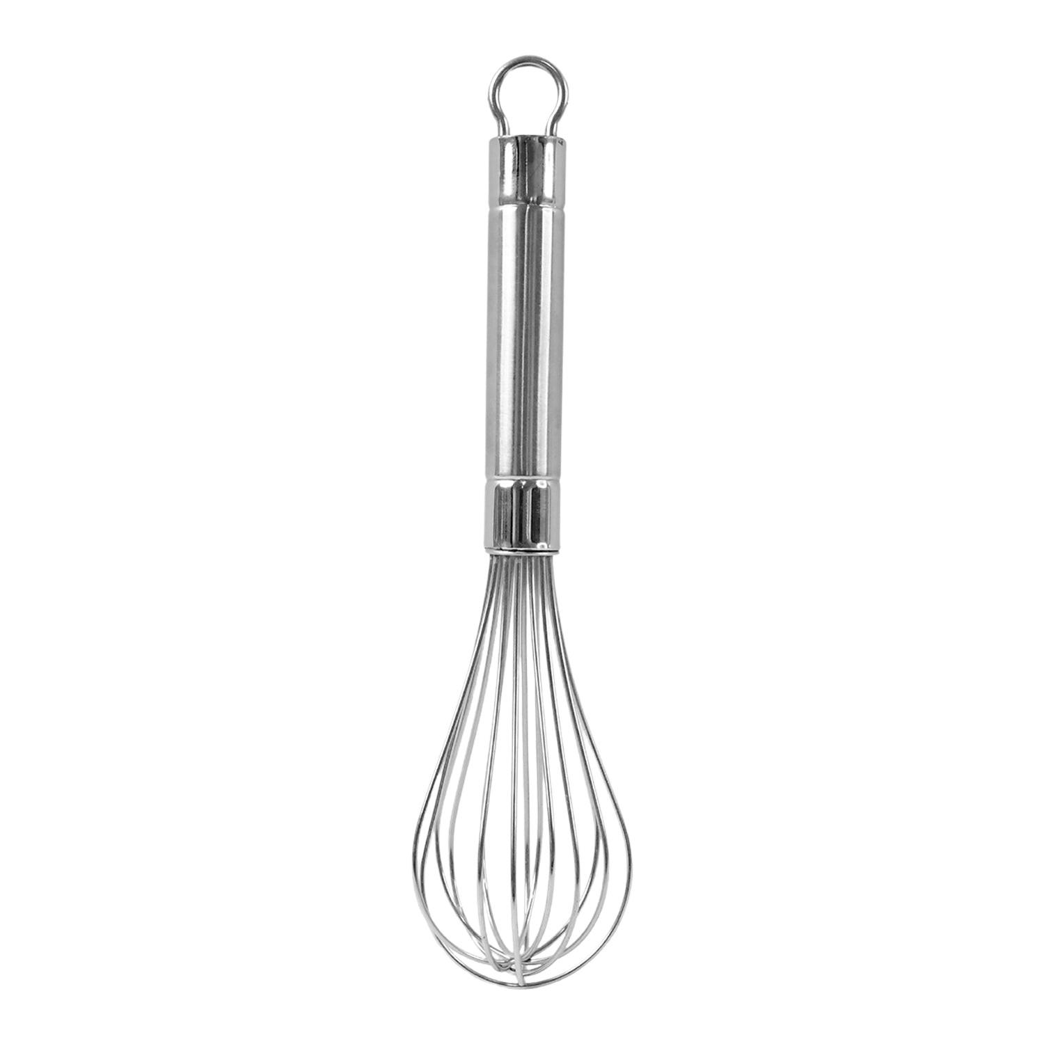 Superior eMart stainless steel hand whisk for efficient mixing and whisking in home kitchens