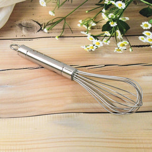 Superior eMart stainless steel hand whisk designed for efficient mixing and whipping in the kitchen