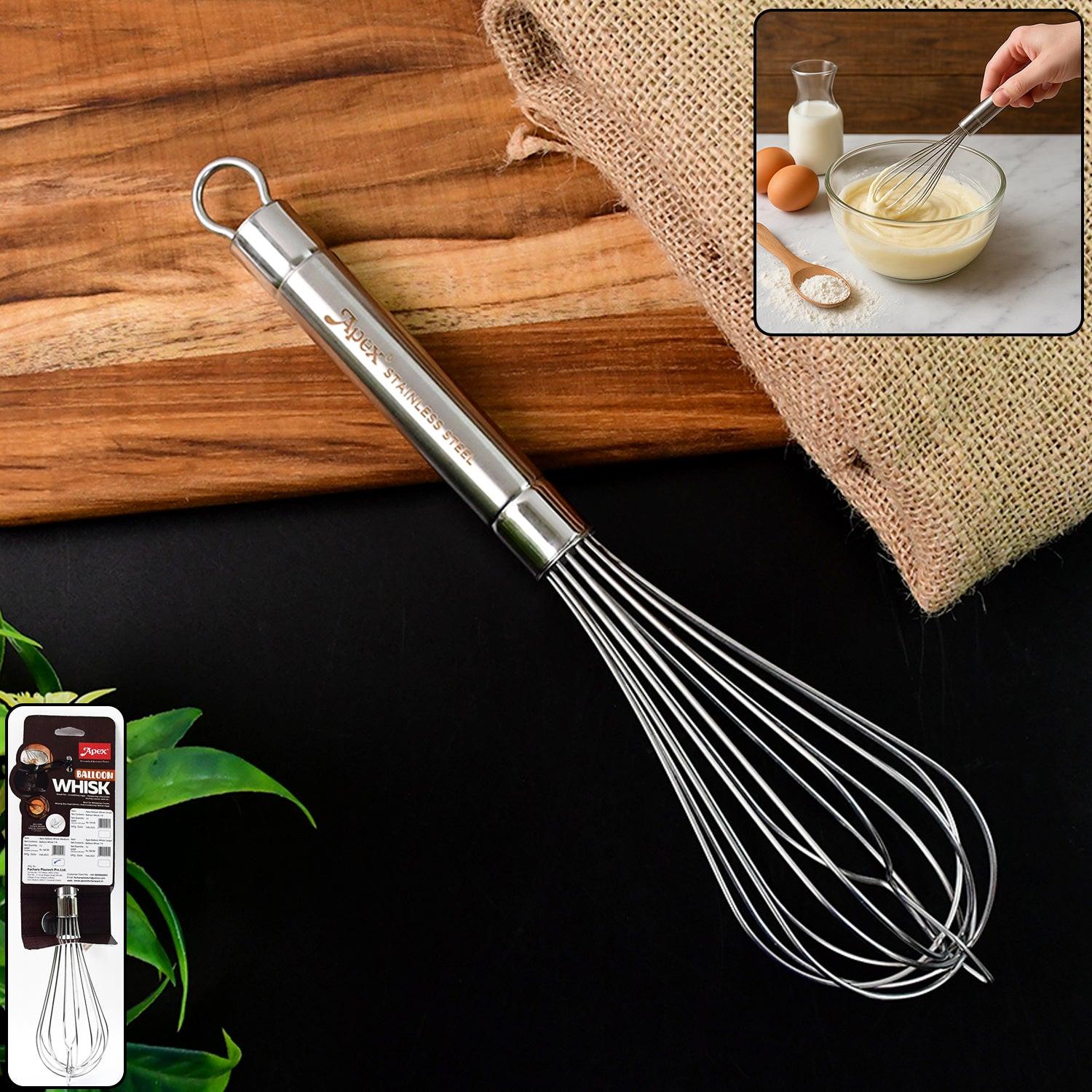 Superior eMart stainless steel hand whisk for easy mixing and whisking in the kitchen