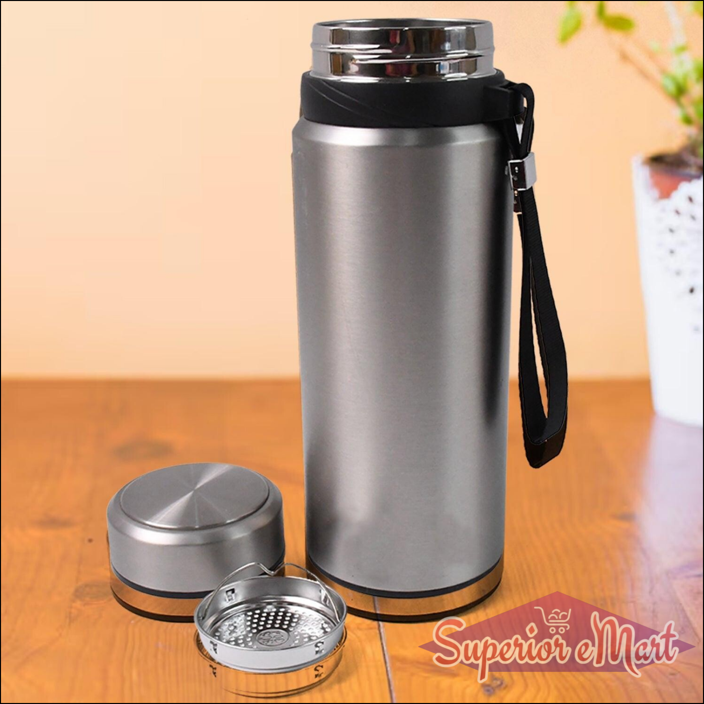 Stainless Steel Insulated Water Bottle 1000ML - Superior eMart