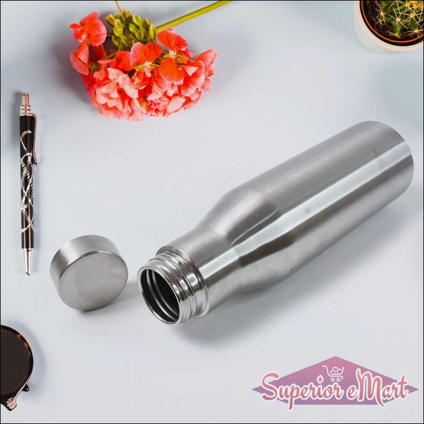 Stainless Steel Insulated Water Bottle 1000ml - Superior eMart