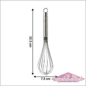 Superior eMart stainless steel hand whisk with ergonomic design and durable construction for kitchen tasks