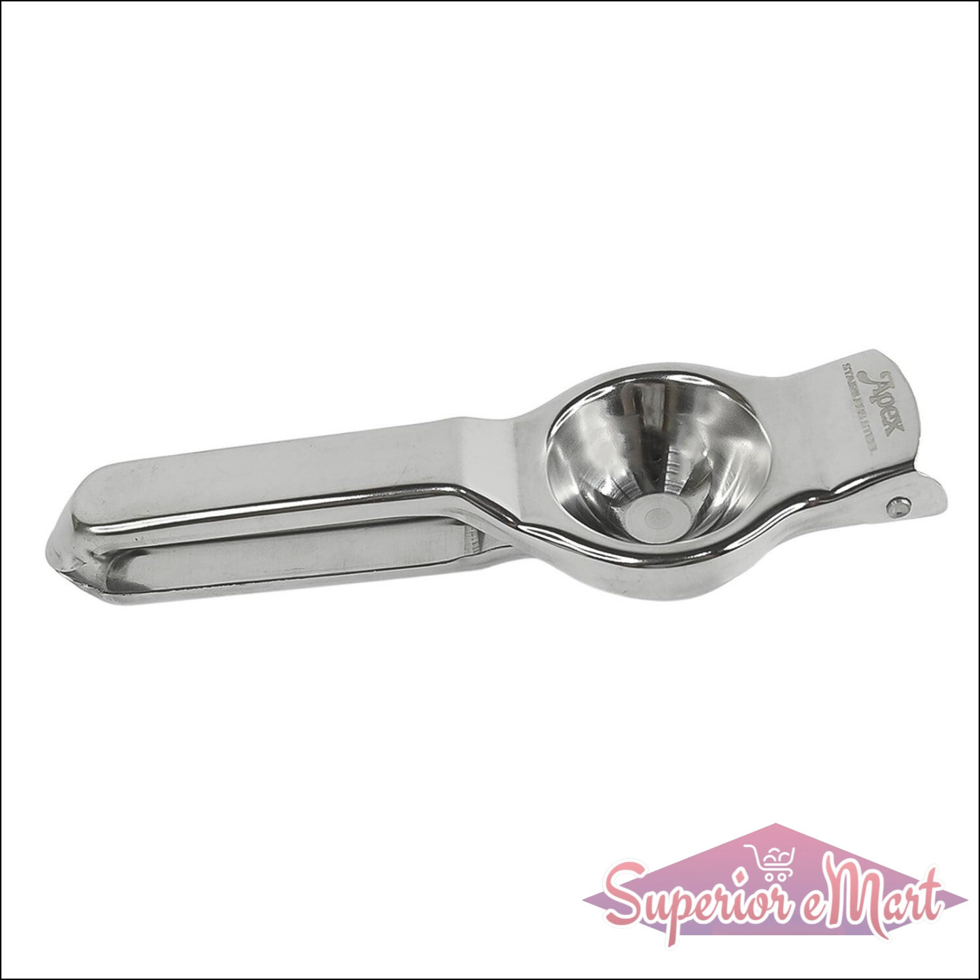 Superior eMart stainless steel lemon squeezer for effortless juice extraction in the kitchen