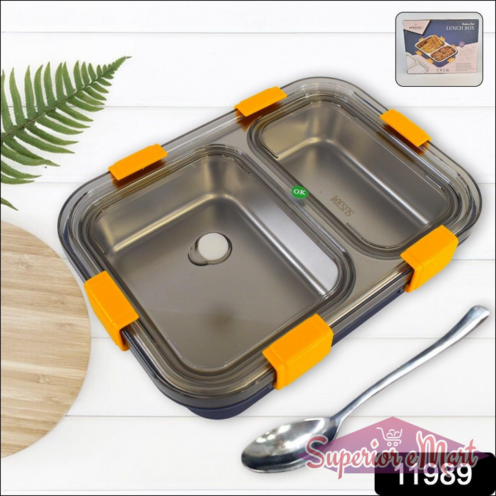 Stainless Steel Lunch Box with Secure Lids - Superior eMart