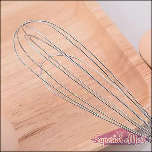 Stainless Steel Manual Milk Frother / Egg Whisk / Free Egg Separator (1 Pc) - Superior eMart