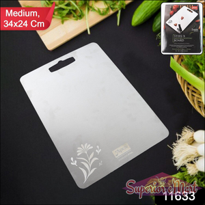 Stainless Steel Medium Chopping Board 34x24cm - Superior eMart